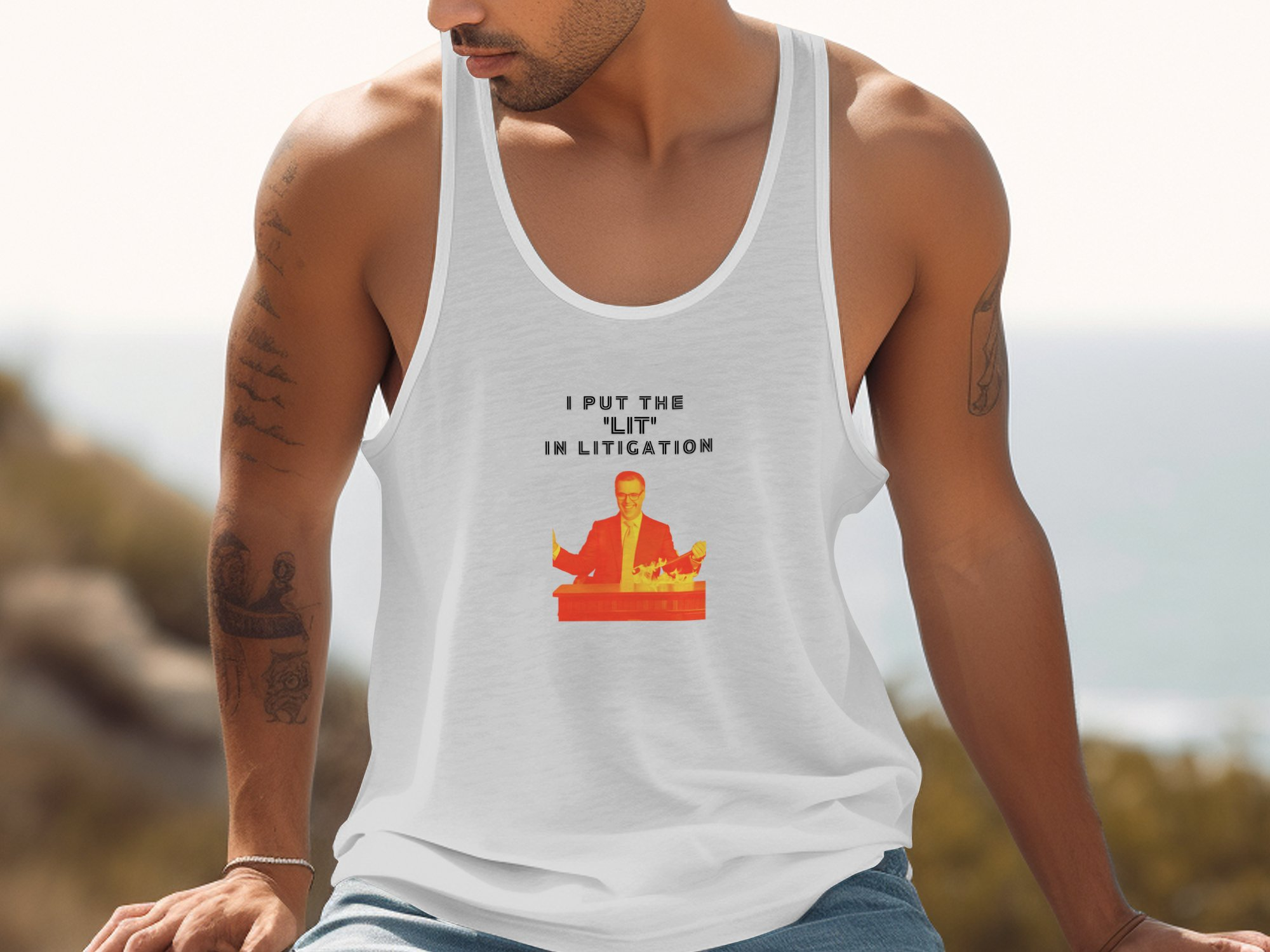 Funny, lawyer tank top